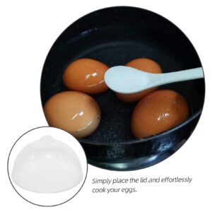 FUNOMOCYA Egg Cooker Lid Replace Egg Steamer Cover Egg Steamer Covers Reusable Lids for Egg Steamer Egg Steamer Lid Covers for Egg Steamer Egg Cooker Cover Multifunction Pot Cover Plastic