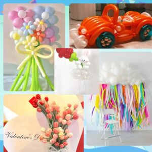 260 Balloons Clear, Long Balloons 100PCS, Animal Balloons, Modeling Balloons Transparent, Long Skinny Balloons, Kids Party Favors for Birthday Party Wedding Graduation Christmas Decoration