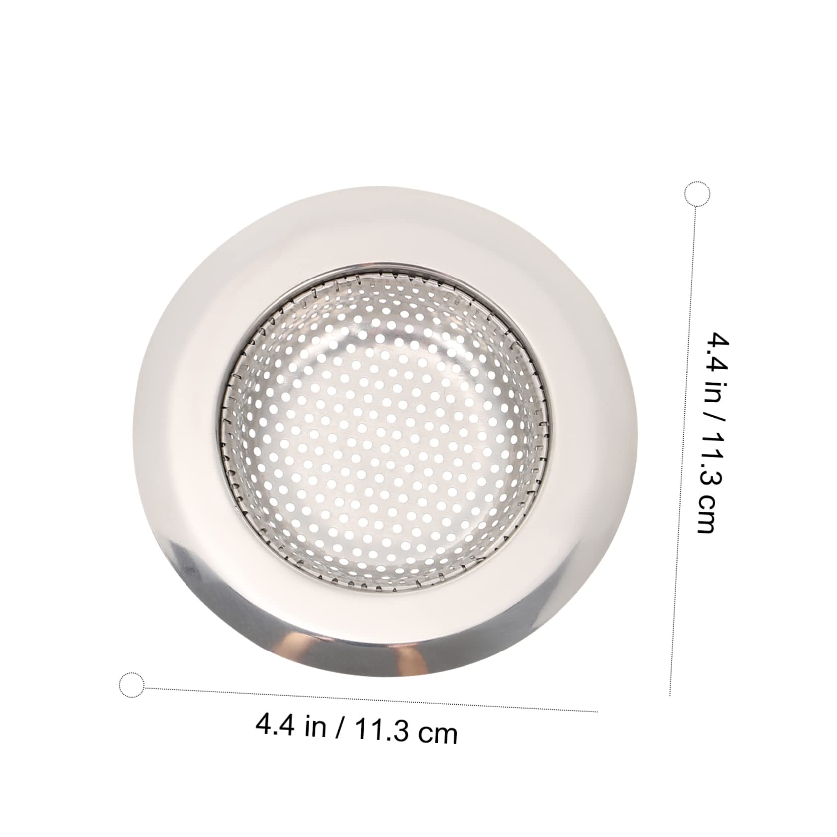 Generic 3pcs Sink Filter Strainer for Sink Faucet Knob Replacement Kitchen Sink Strainer Bathtub Drain Cover Stopper Bath Filter Bath Tub Plug Stopper Bath Sink Food Mesh Stainless Steel, Silver