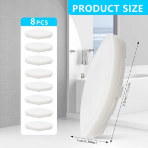 Toilet seat bumper for Kohler 1133070 1236365 Enhances seat Stability and Reduces Noise Replacement Parts 8-piece set