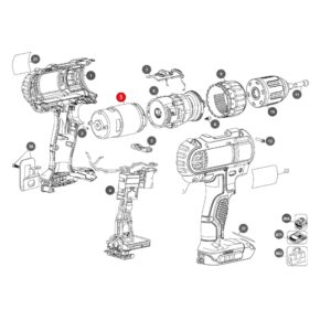 N279939 Drill Motor for DeWALT DCD771C2 DCD771 DCD776 CMCD701C2 DCD771KS Tool Cordless Drill Screw Diver