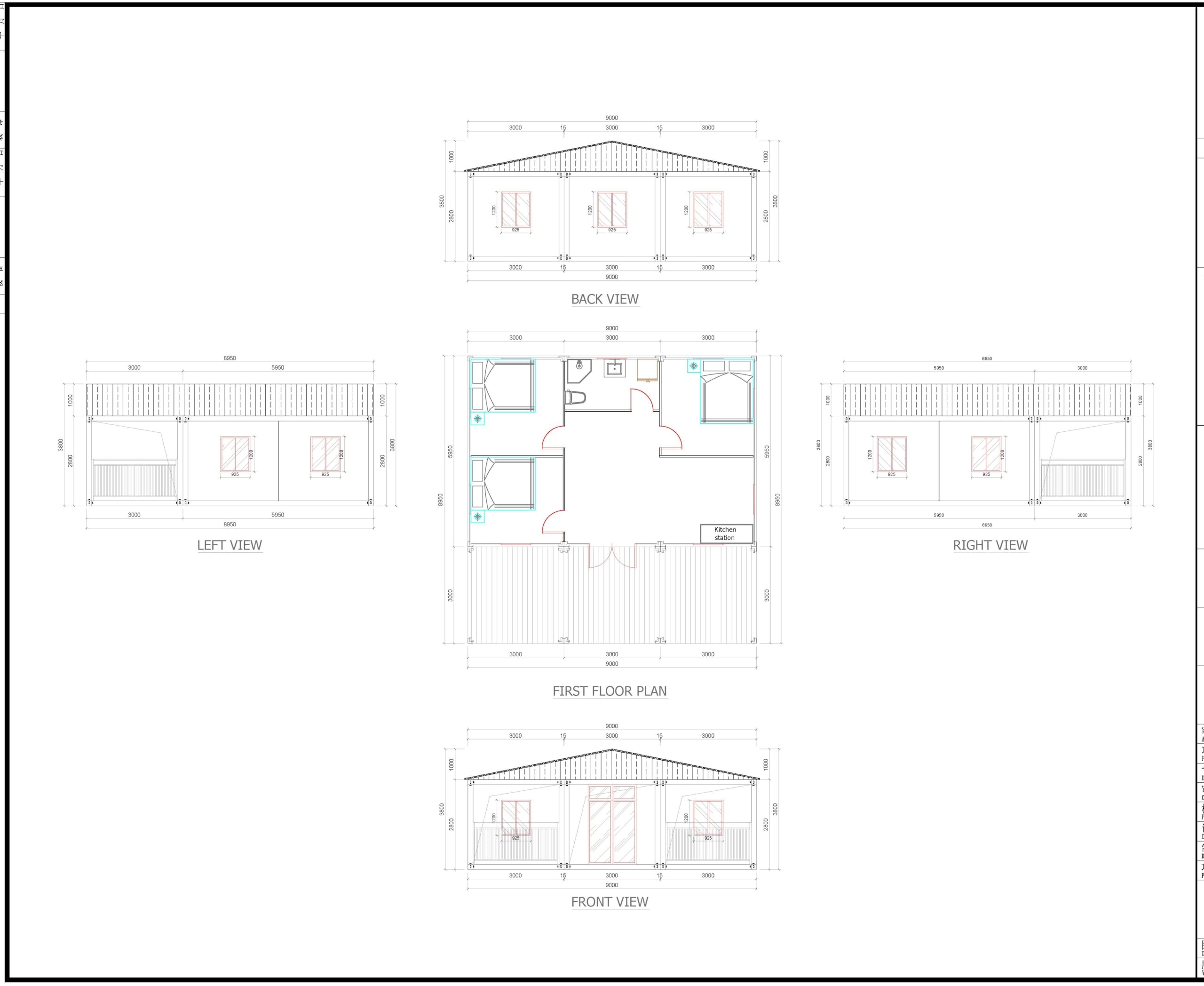 Double layer assemble Container House, Luxury Villa Removable House, Portable House, Prefab Houses, Gest House,Restaurant, Bar, Hotel, Warehouse, Hospital, Apartment, Office, School, Dormitory