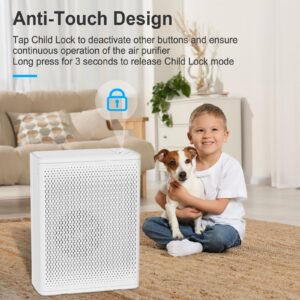 TPLMB P400 Air Purifier Replacement Filters,Three-in-One Nylon Pre-Filter,True HEPA Filter,High-Efficiency Carbon Filter,P400-RF,White.