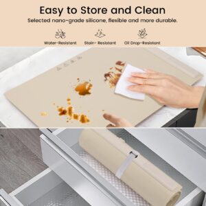 Beauty Star Food Warming Mat, Portable Food Warmer for Kitchen Countertop, Electric Heating Roll Up Tray for Buffet, Dish Heater Pads for Parties, Buffet, Get-Togethers, Flameless and Safer