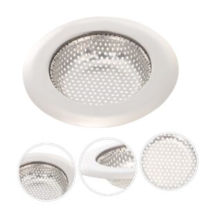 Generic 3pcs Sink Filter Strainer for Sink Faucet Knob Replacement Kitchen Sink Strainer Bathtub Drain Cover Stopper Bath Filter Bath Tub Plug Stopper Bath Sink Food Mesh Stainless Steel, Silver