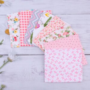 8Pcs 18" x 22" Cotton Fabric DIY Making Supplies Quilting Patchwork Fabric Fat Quarter Bundles DIY for Quilting Patchwork Cushions Cotton Fabric for Patchwork (Style-6)