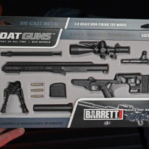 GoatGuns Barrett MRAD Model Black | 1:4 Scale Diecast Metal Build Kit