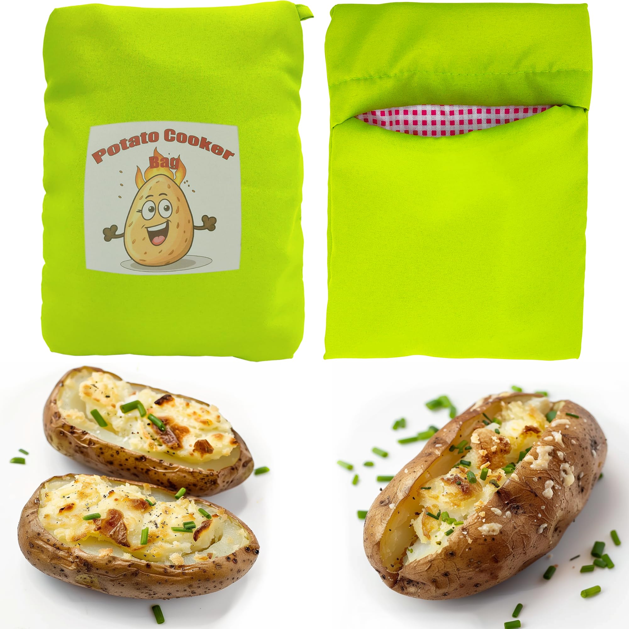 KR. LIF 2 PACK Microwave Cooking Bag Quick Delicious Potatoes and Veggies Baked Cooker Kitchen Express Microwave Bags