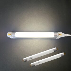 6 Inch F4T5/CW Fluorescent Tube,T5 4W Cool White Under Cabinet Bulb,Compatible for GE,Eiko 15501, Sylvania 20416,Sunlite 05040, Rayovac,Coleman Lantern Bulb,G5 Bi-Pin Base,4100K(4PACK)