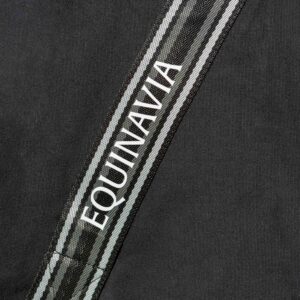 Equinavia Fryd Cotton Stable Blanket for Horses | No Fill Cotton Sheet with Wither Relief - Black - 78 in