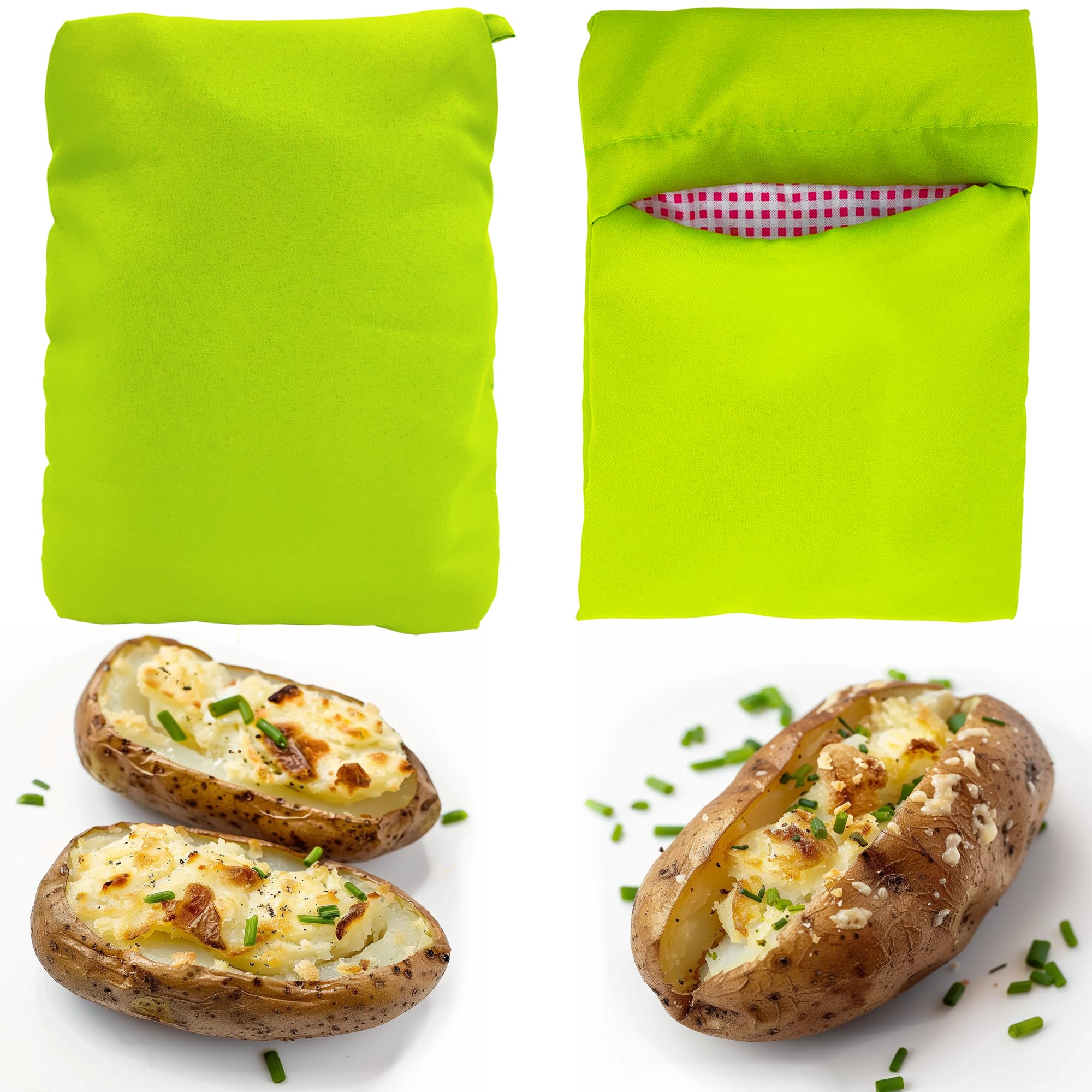 KR. LIF 2 PACK Microwave Cooking Bag Quick Delicious Potatoes and Veggies Baked Cooker Kitchen Express Microwave Bags