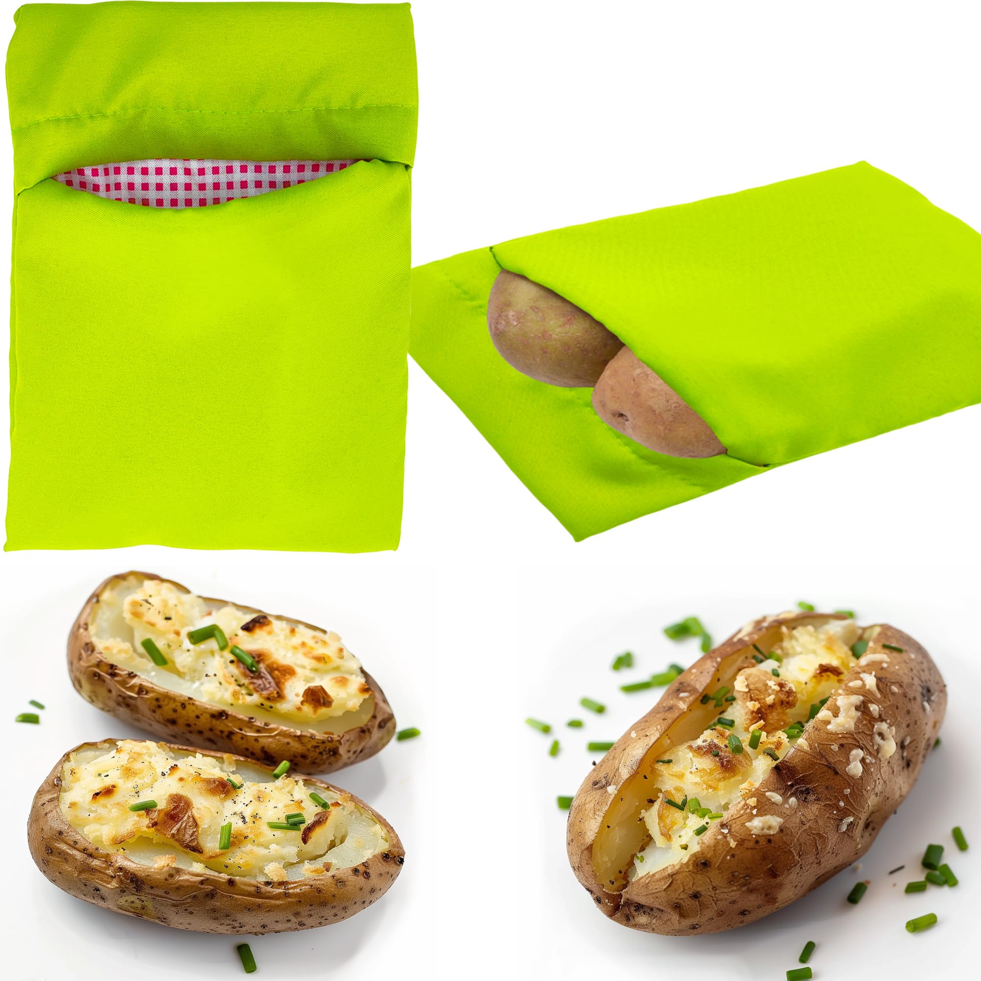 KR. LIF 2 PACK Microwave Cooking Bag Quick Delicious Potatoes and Veggies Baked Cooker Kitchen Express Microwave Bags