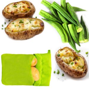 KR. LIF 2 PACK Microwave Cooking Bag Quick Delicious Potatoes and Veggies Baked Cooker Kitchen Express Microwave Bags