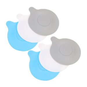 veemoon 6pcs anti-leakage silicone pad bath drain cover silicone tub stopper kitchen sink strainer universal drain stopper bath drain stopper pvc panel sink plug bathtub plug