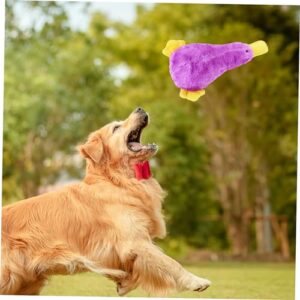 Kisangel Plush Chew Toys for Dogs Dog Chewing Toys Dog Dental Chew Toys Outdoor Dog Toys Crinkle Dogs Toy Cartoon Squeaky Toy Dog Teeth Cleaning Toy Pet Toys Pet Dog Cloth Indestructible