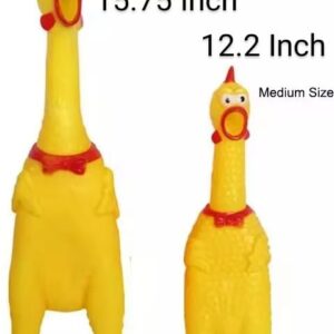 Screamin' Chicken Dog Toy with Squeaker, Durable & Interactive, 15.75 Inch - Perfect for Small, Medium & Large Dogs - American Owned Small Business