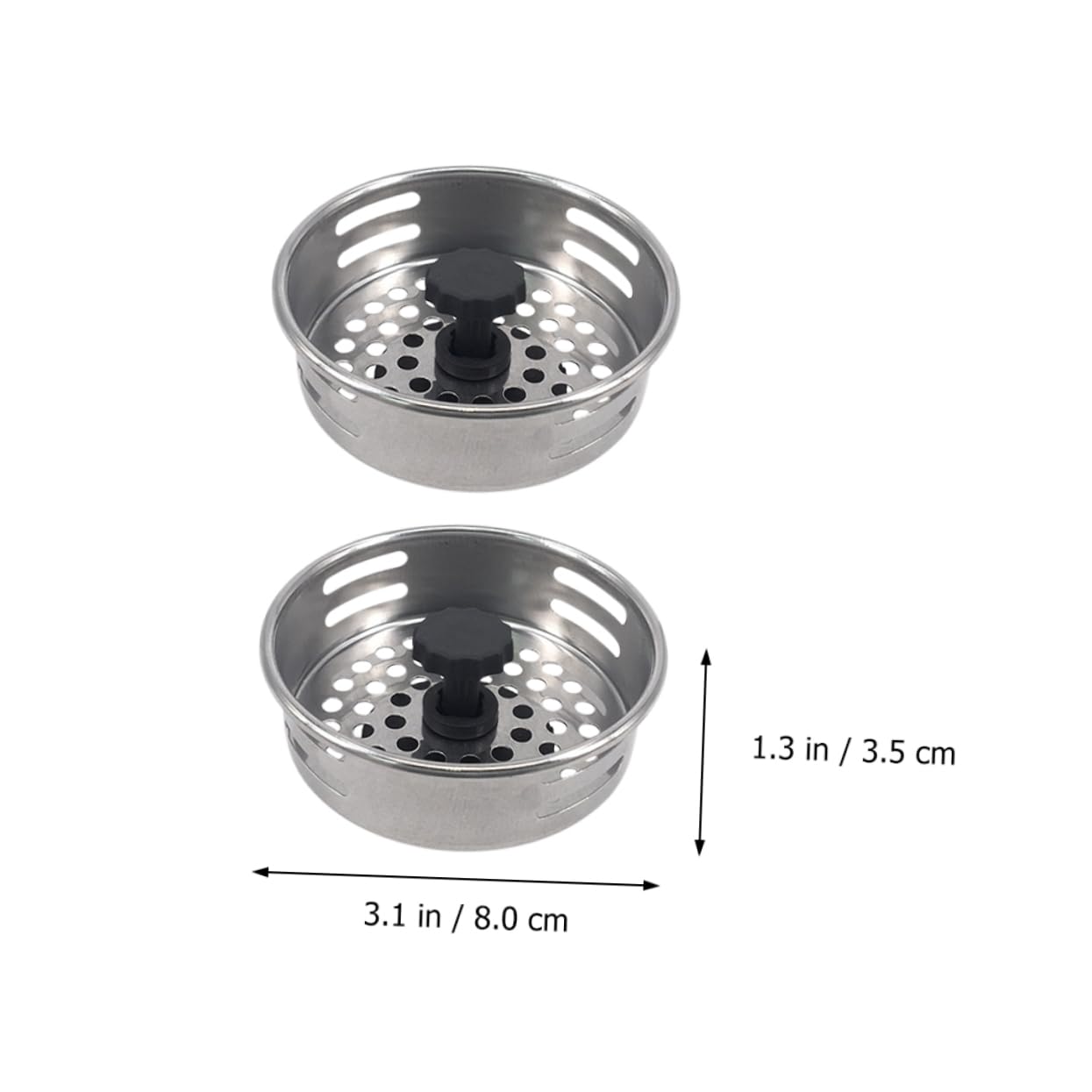 Veemoon 4pcs Kitchen Sink Strainer Kitchen Floor Drainer Drain Hair Catcher Drain Strainer Bathtub Filter Kitchen Sink Stopper with Strainer Bath Filter Stainless Steel Rubber Drainage A27