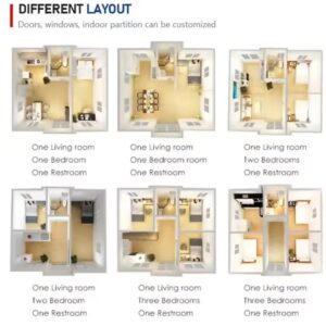 Generic Sunlit Haven: Portable Solar-Powered Prefab Home, Customizable & Expandable, Ideal for All - Moveable Living at its Finest! (4 Bedroom)