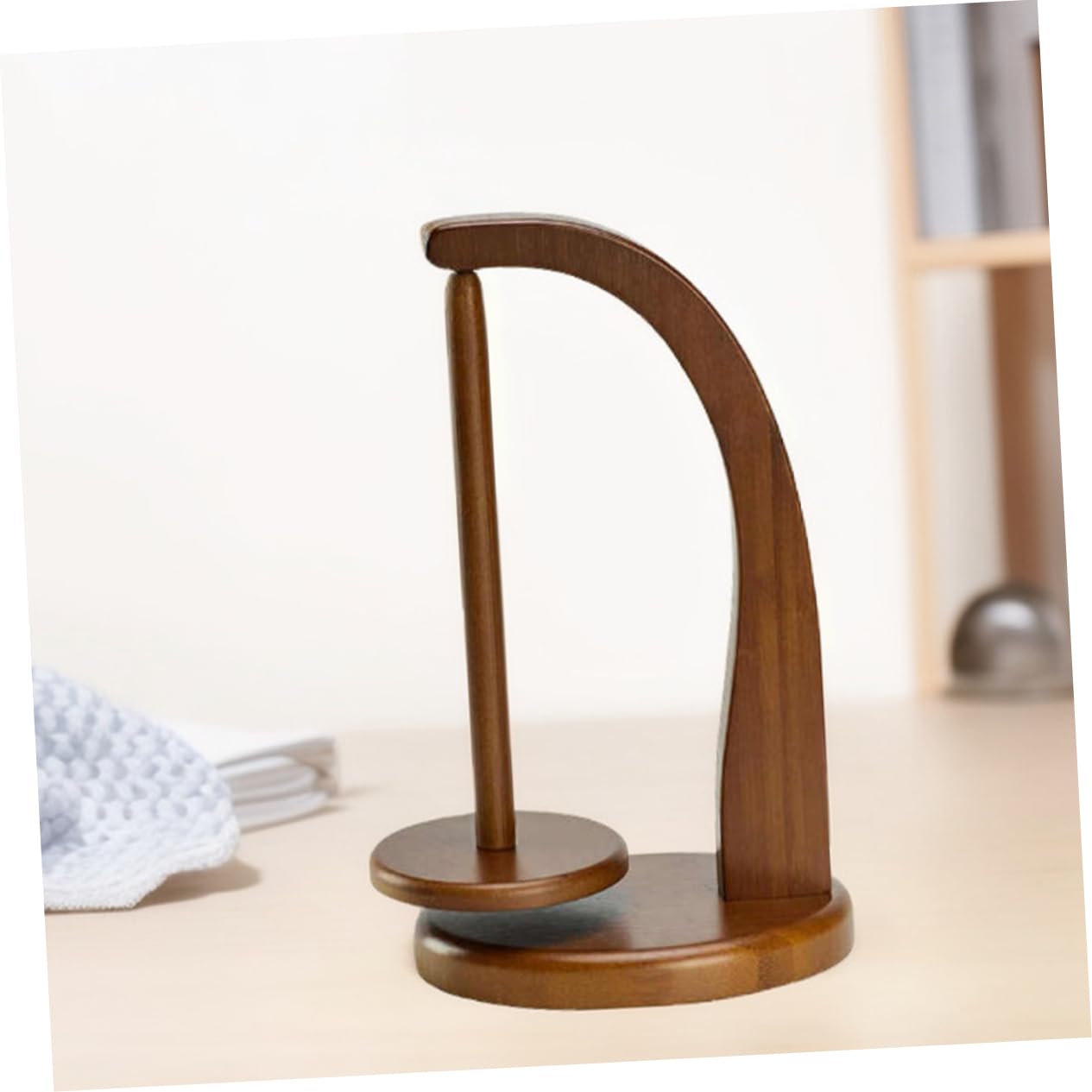 VILLFUL Wooden Yarn Spool Tool Sewing Thread Holder Household Wood Thread Rack Thread Storage Stand Yarn Spool Holder Wooden Thread Holder DIY Spool Holder Magnet Manual Sewing Thread Rack