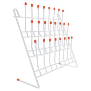 jkjhbhged lab drying rack 24 pegs lab glassware rack wire glassware drying rack wall mount/freestanding lab glass drying rack