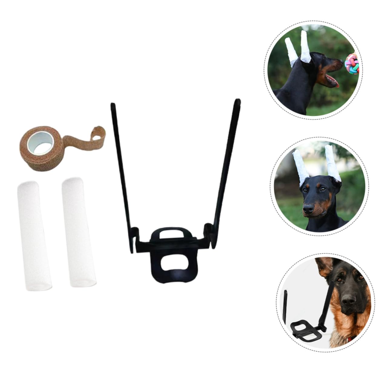 FONDOTIN 1 Set Dog Ear Stand Up Support Tool Tape Puppy Ear Erector Standing Ears Ear Posting Kit Doberman Other Dogs