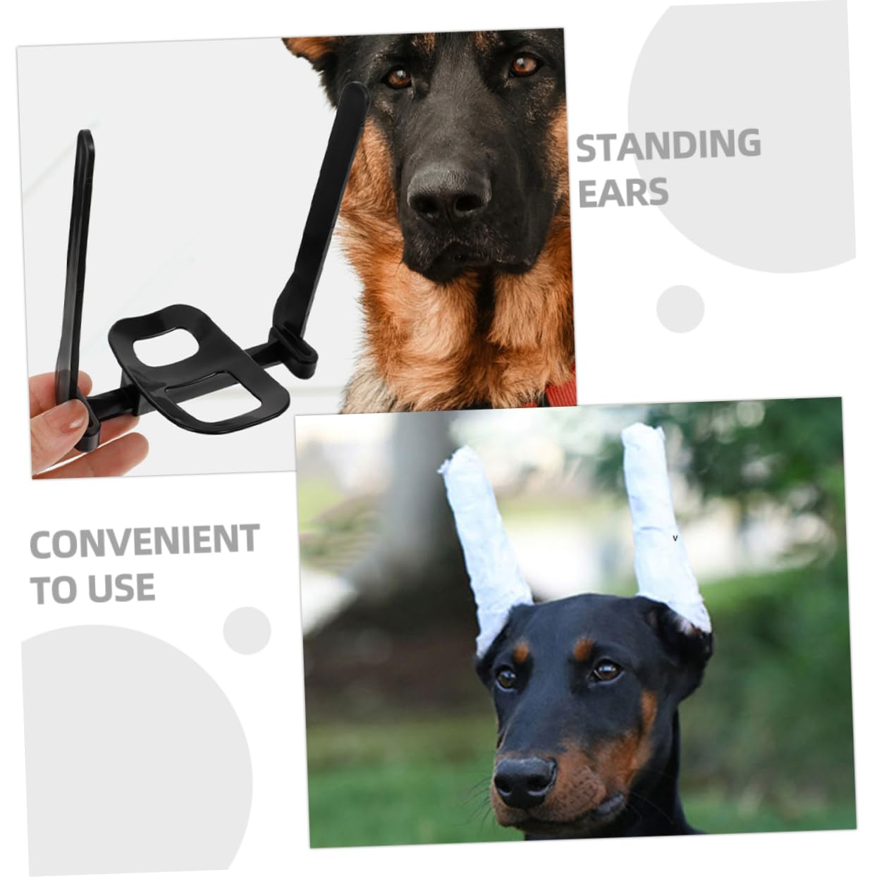 FONDOTIN 1 Set Dog Ear Stand Up Support Tool Tape Puppy Ear Erector Standing Ears Ear Posting Kit Doberman Other Dogs