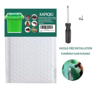 KAPIQIU Trash Can Locks for Animals cans to Stop Raccoons, Pets, and Wind. Provides a Secure Grip, preventing Animals from Lifting The lid and Scattering Litter Everywhere（2-Pack）