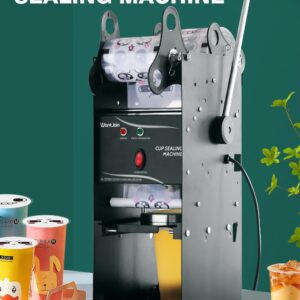 WantJoin 2 Rolls Cup Sealing Film, Pearl Cup Sealer Film 90-105 mm(3.5-3.7in） 6400 Cups for PP Plastic and Paper Cups, Tea Cup Sealing Film for Coffee Shop, Milk Tea Shop, Bar,White