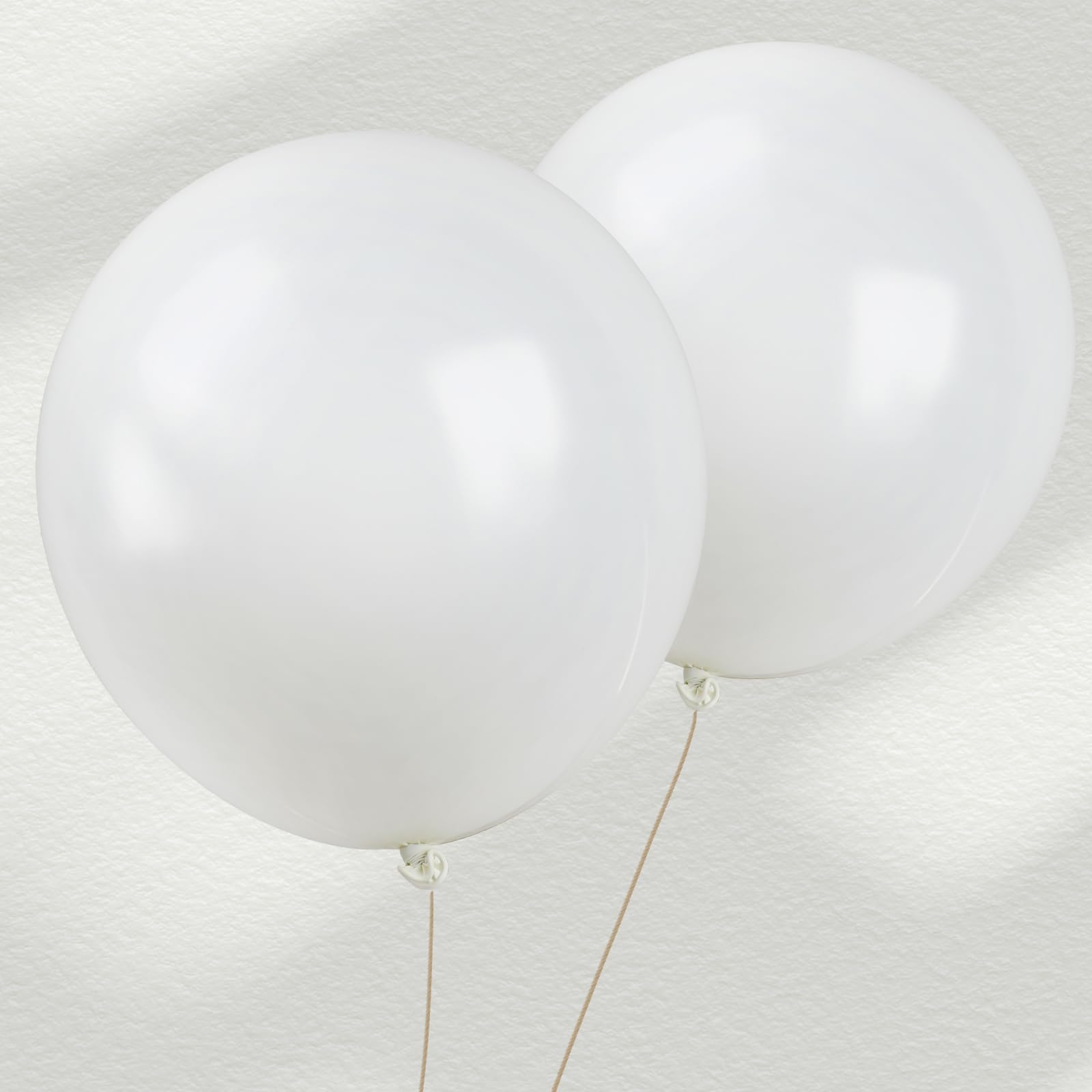 12 Pieces 18 Inch White Balloons, Large Latex Party Balloons Round Wedding Balloons Giant White Balloons Bulk for Graduation,Wedding,Baby Shower,Anniversary,Birthday Themed Party Decorations