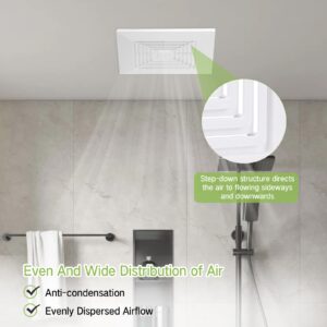 Kofdvdz portable ventilation cover with spring plastic ventilation, bathroom exhaust ceiling fan grille, hidden wall mounted ceiling fan cover for indoor ceiling fan ventilation, ventilation fans