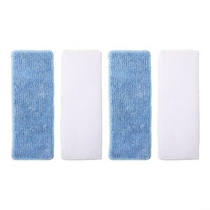 4PCS Mopping Pad Replacement, Superfine Fiber Cleaning Mop Cloth Accessories for Proscenic-P11/ P11 for Combo/ P10 /P10 Pro/ U1 Robot Vacuum Cleaner