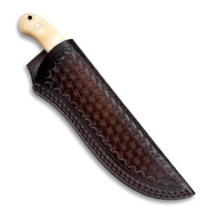 Custom Leather Sheath Tooled Leather Sheath/Hunting Knife Sheath Universal Leather Knife Sheath Sheath Fit up to 8.0" Blade 100% Real Laether/Hercules Knives