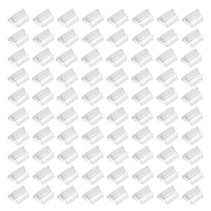 80 pcs card stands translucent plastic diy card holders 0.7 inch table number stands clear paper board clips for cards photos memos pictures display game party favor