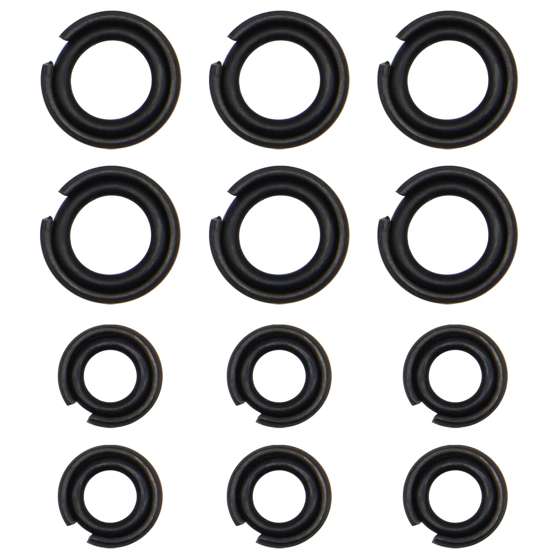 1/2"" & 3/8"" Impact Wrench Retainer rings with O-ring Fit for Electric Wrench/Pneumatic Wrench, Including Retainer Ring Anvil Install Tool, Impact Wrench Tool Parts and Accessories (6+6/Sets), Black