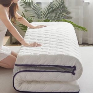 ylfffzzz natural latex mattress, compression-resistant, fluffy and soft organic mattress, suitable for single bed student dormitory,6.5cm,120x190cm