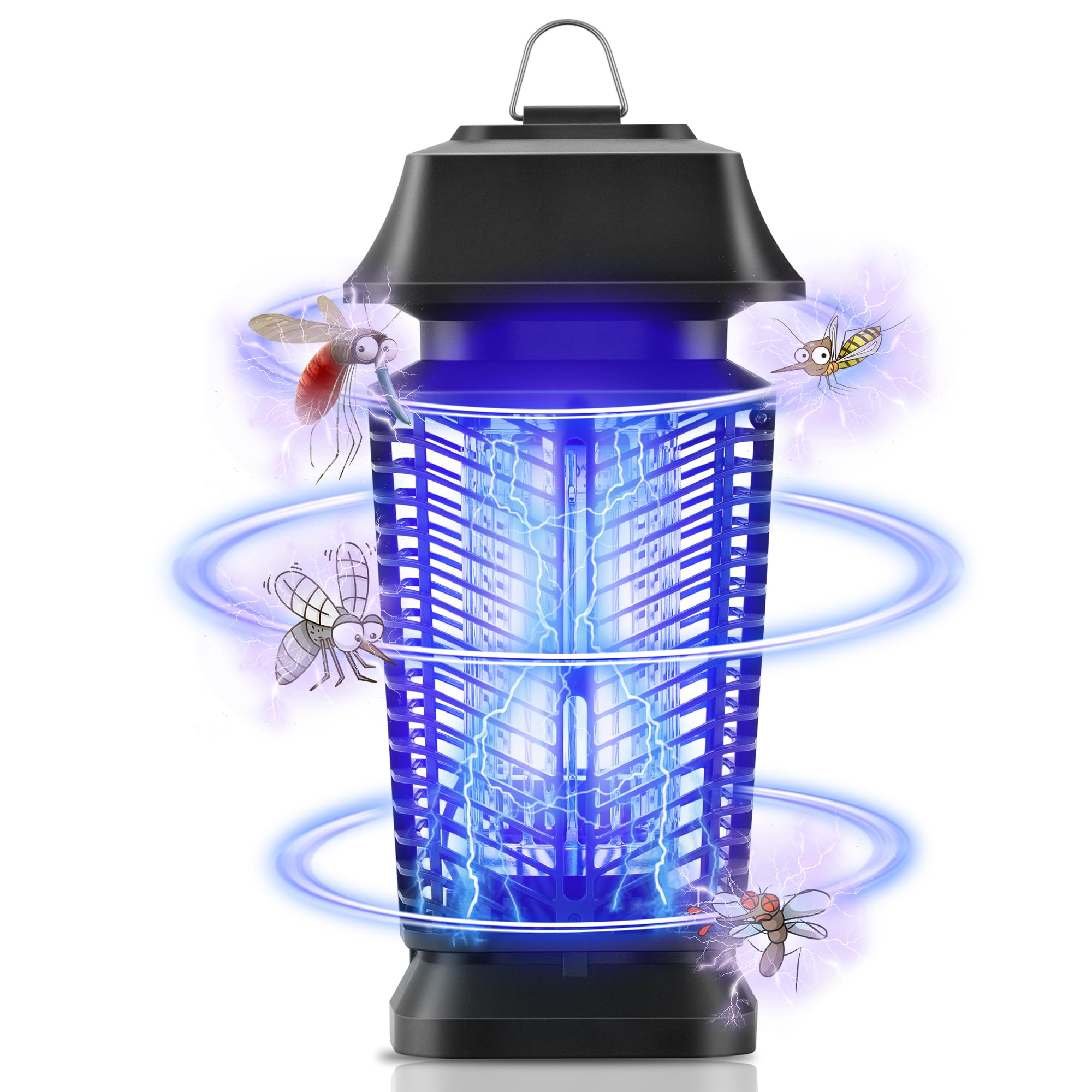 Mosqueda Bug Zapper Outdoor Electric Bug Zapper for Indoor Outdoor Fly Zapper Traps Mosquito Killer for Home, Backyard, Patio, 90-130V, Bug Zapper Indoor