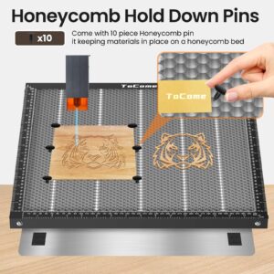 ToCome Honeycomb Laser Bed 500 x 500 x 22 mm Steel Honeycomb Cutting Bed for D1, D1 Pro Falcon Falcon 2 and Most Laser Engraver Laser Cutter, 19.68" x 19.68"