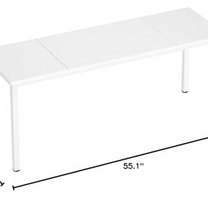 sogesfurniture 71 inches Office Desk Computer Desk Gaming Desk Computer Table Sturdy Writing Workstation for Home Office, White