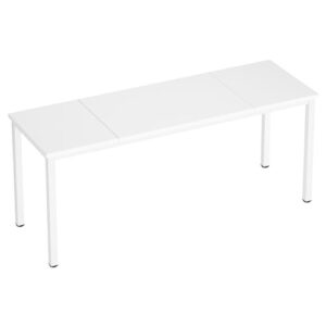 sogesfurniture 71 inches Office Desk Computer Desk Gaming Desk Computer Table Sturdy Writing Workstation for Home Office, White