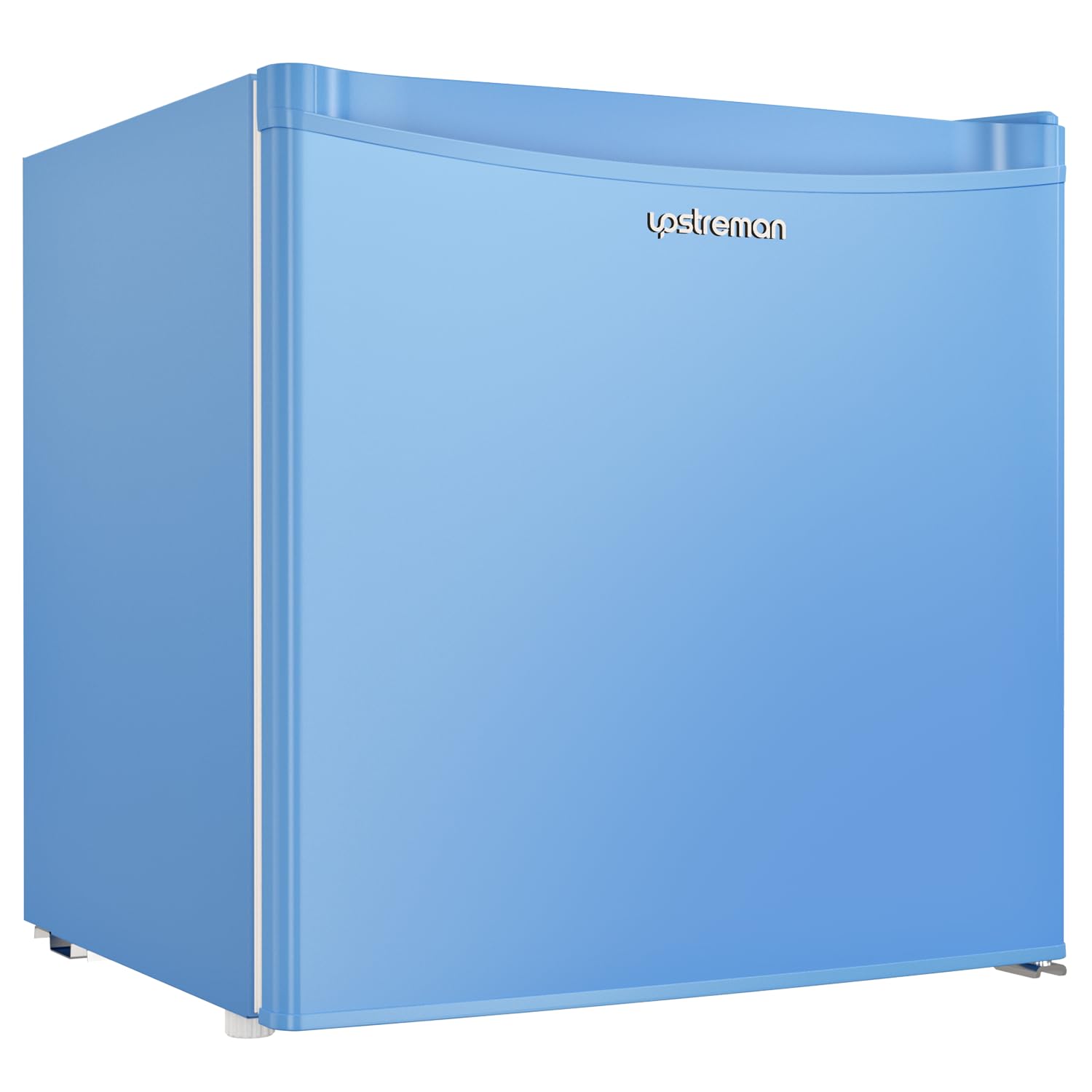 Upstreman 1.7 Cu.ft Mini Fridge with Freezer, Dorm Essentials, Adjustable Thermostat, Energy Saving, Low Noise, Single Door Compact Refrigerator for Dorm, Office, Bedroom, Blue-FR17