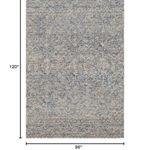 BoutiqueRugs Radisson Bohemian, Transitional Area Rug - Navy, Blue, Taupe - 8' x 10'