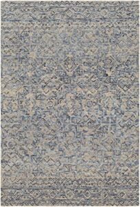 boutiquerugs radisson bohemian, transitional area rug - navy, blue, taupe - 8' x 10'