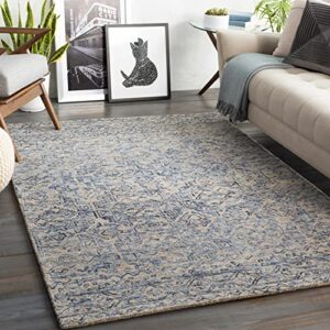 BoutiqueRugs Radisson Bohemian, Transitional Area Rug - Navy, Blue, Taupe - 8' x 10'