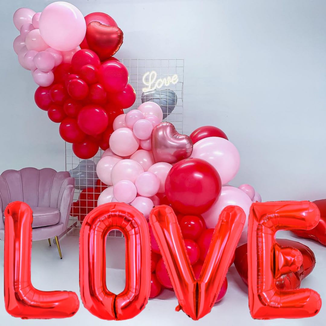 40 Inch Large Red Letter W Balloons Alphabet W Letter Balloons Foil Mylar Big Letter Balloons for Birthday Party Anniversary New Year Graduation Wedding Decorations