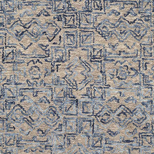 BoutiqueRugs Radisson Bohemian, Transitional Area Rug - Navy, Blue, Taupe - 8' x 10'