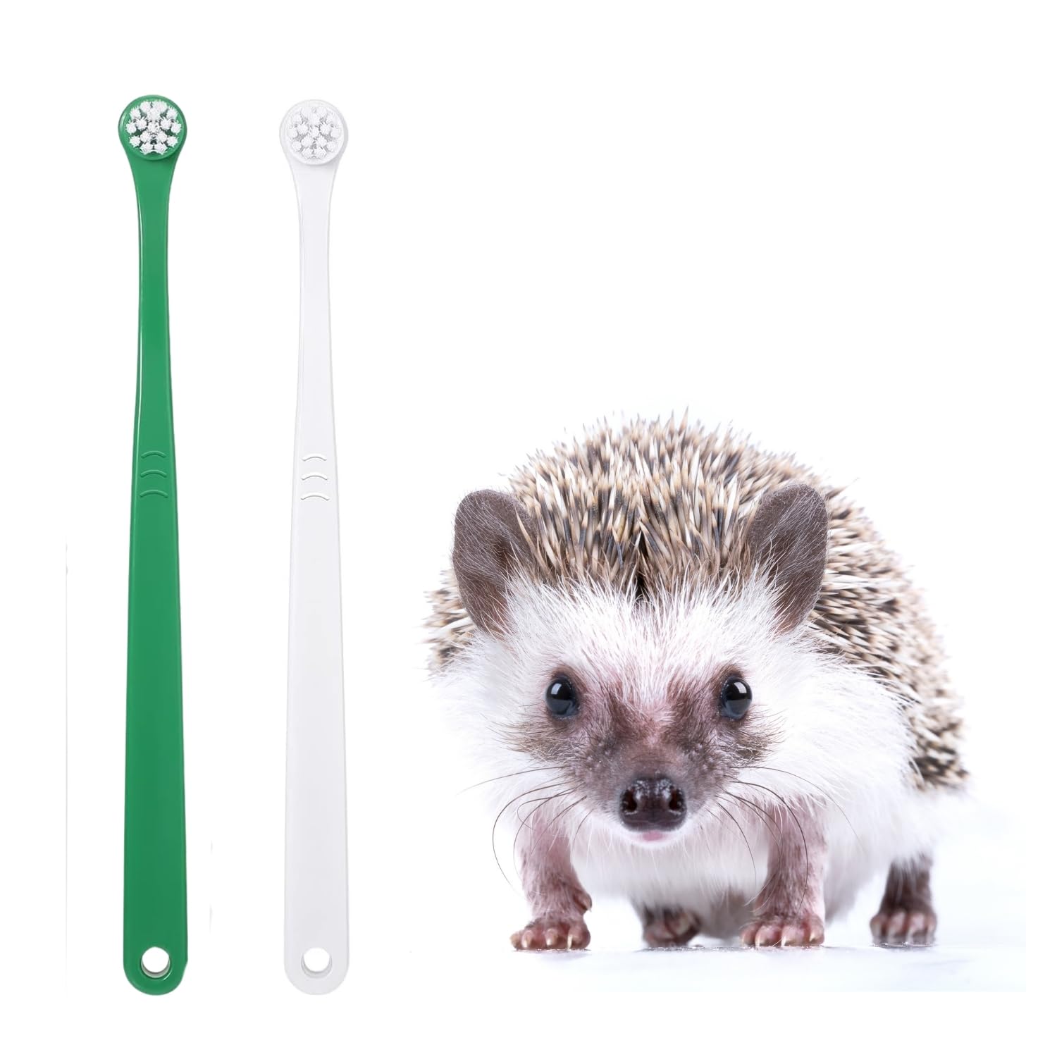 SEZDEKI 2 Pcs Pet Toothbrush for Hedgehog Small Animal Toothbrush Mini Head Soft Bristles Gentle Pet Toothbrush for Small Pets Dental Care Hedgehog Supplies Hedgehog Grooming Accessories (2 Pack)