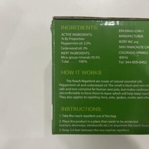 36 Pack Powerful Roach Repellent for Kitchen - Cockroach Repellent for Indoor and Outdoor, Natural Peppermint Oil to Keep Roach Away from House Closet Office Hotel Garage, Safe Around Pets & Plants