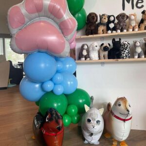 4 Pack Walking Cat Balloons Animal Pet Cat Balloons Cat Balloons for Kids Birthday Party Pet Cat Theme Birthday Party Decorations