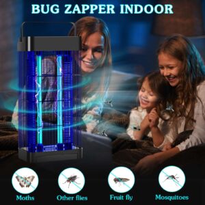 Electric Bug Zapper Indoor Outdoor 20w Insect Killer Mosquito Zapper Black Flying Insect Traps with Power Cord Mosquito Killer for Home Backyard Farm Patio Garage