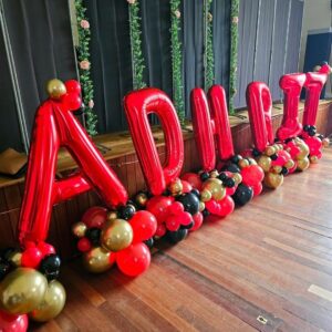 40 Inch Large Red Letter W Balloons Alphabet W Letter Balloons Foil Mylar Big Letter Balloons for Birthday Party Anniversary New Year Graduation Wedding Decorations